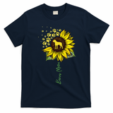 Boxer Mom Sunflower Boxer Dog Gifts Dog Mom Mama T-Shirt - Navy Blue