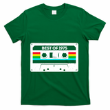 Best Of 1975 Retro 50th Birthday Mixtape T-Shirt - Green