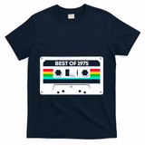 Best Of 1975 Retro 50th Birthday Mixtape T-Shirt - Navy