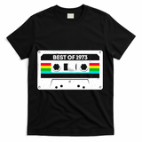 Best Of 1973 Retro 50th Birthday Mixtape T-Shirt - Black