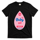 Baby Oil Lazy Funny Costume Ideas T-Shirt - Black