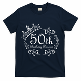 50th Birthday Princess T-Shirt - Navy