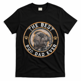 Best Pug Dad Ever Black Pugs Owner Vintage Dog Lover T-Shirt - Black