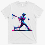 Baseball Player Drip For N Ice Cream T-Shirt - White