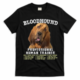 Bloodhound Professional Human Trainer Cute Dog T-Shirt - Black
