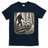 Bigfoot Sasquatch Cat Selfie Funny Meme Kitty T-Shirt - Navy Blue