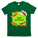 Brat Summer Funny Hot Dog Bratwurst Summer T-Shirt - Irish Green