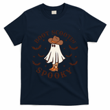 Boot Scootin Spooky Funny Halloween T-Shirt - Navy Blue