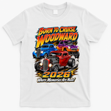 Born To Cruise Woodward 2026 Classic Hot Rods T-Shirt - White