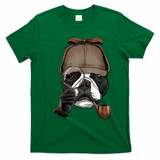 Boston Terrier Detective Boston Terrier Dog Lover T-Shirt - Irish Green