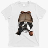 Boston Terrier Detective Boston Terrier Dog Lover T-Shirt - White