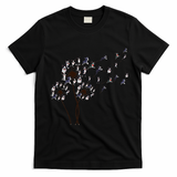 Boston Terrier Dandelion Flower Fly Dog Lovers Funny T-Shirt - Black