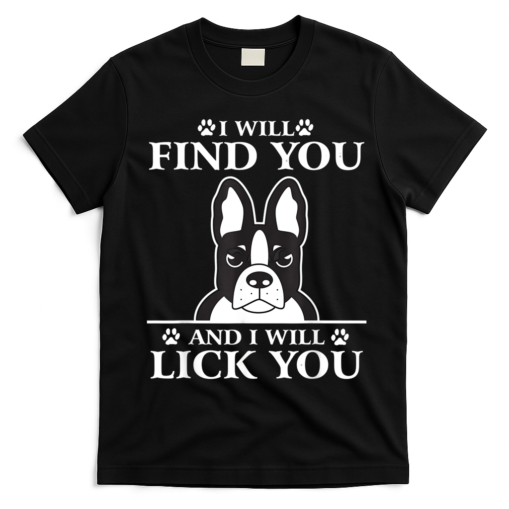 Boston Terrier Dog Lover T-Shirt - Black