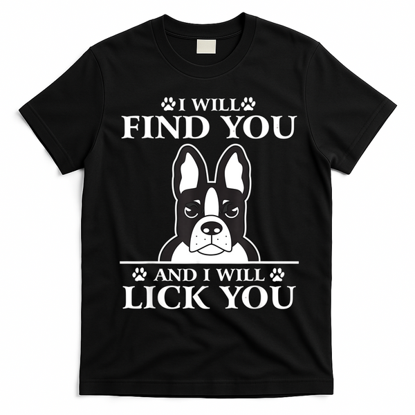 Boston Terrier Dog Lover T-Shirt - Black