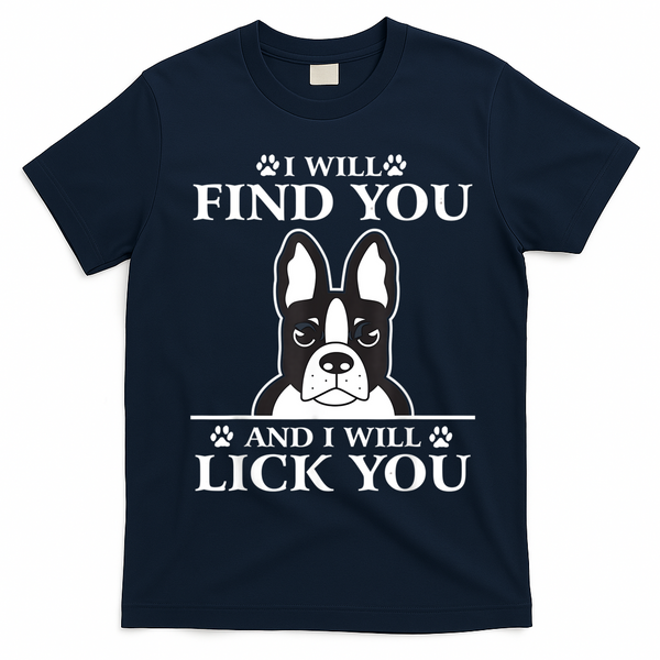 Boston Terrier Dog Lover T-Shirt - Navy Blue