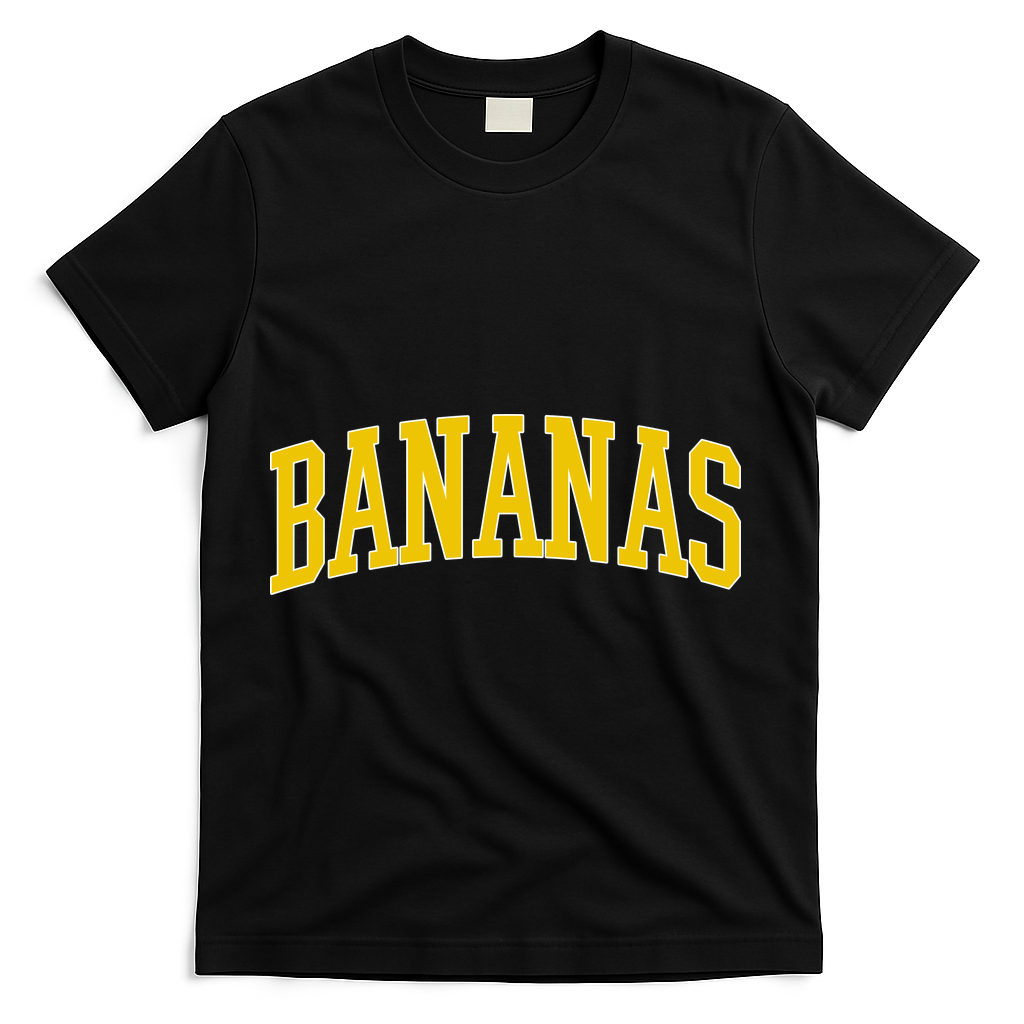 BANANAS Throwback Design Classic Logo T-Shirt - Black