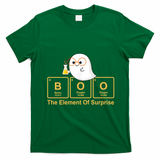 Boo The Element Of Surprise Ghost Chemist Halloween T-Shirt - Irish Green