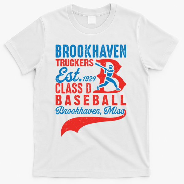 Brookhaven Truckers Mississippi Baseball Team Vintage T-Shirt - White