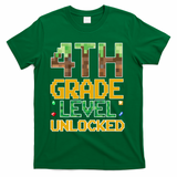 Back To School 4th Grade Gamer T-Shirt - Green