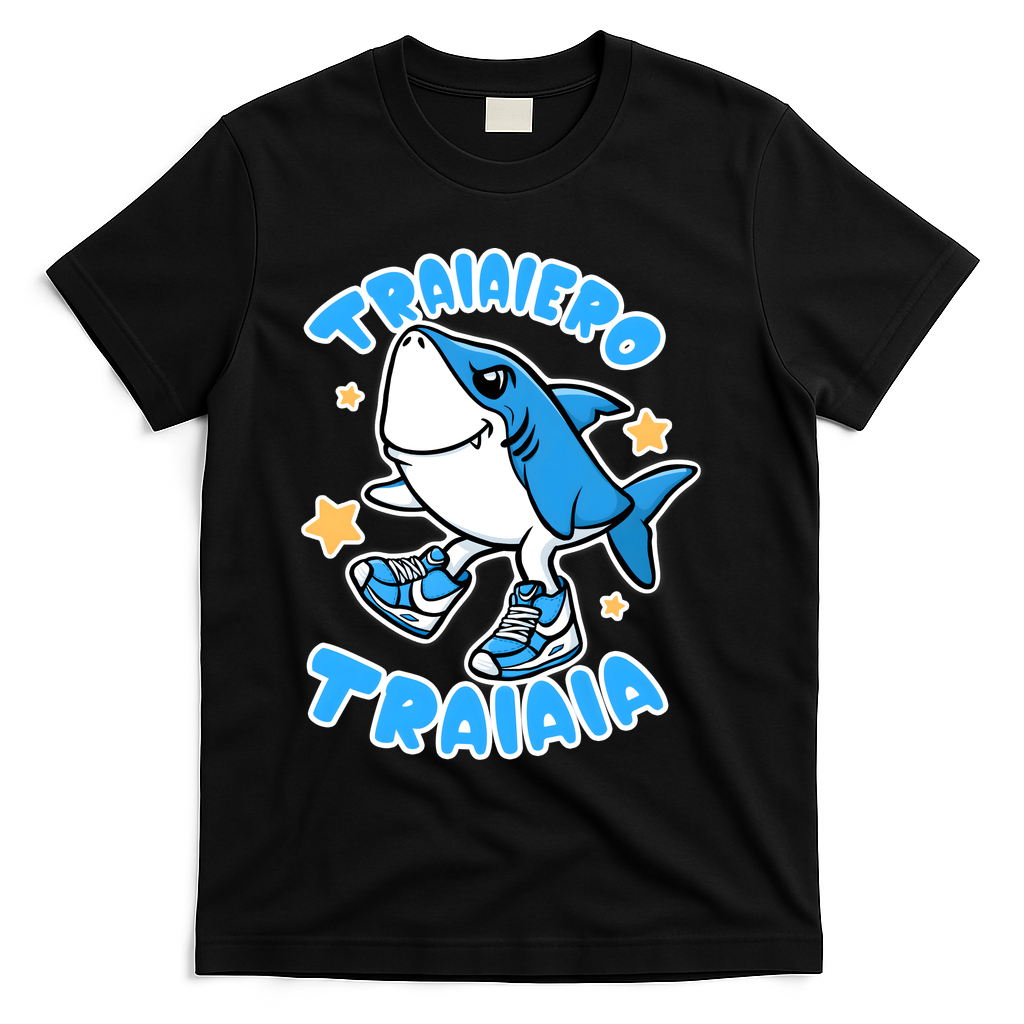 Brainrot Tralalero Tralala T-Shirt - Black