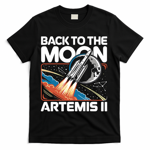 Back To The Moon Artemis 2 T-Shirt - Black
