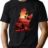 Baldurs Gate 3 - Karlach Negative Illusion Classic Black T-Shirt - Green