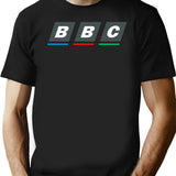Bbc Retro Logo Classic Black T-Shirt - Black