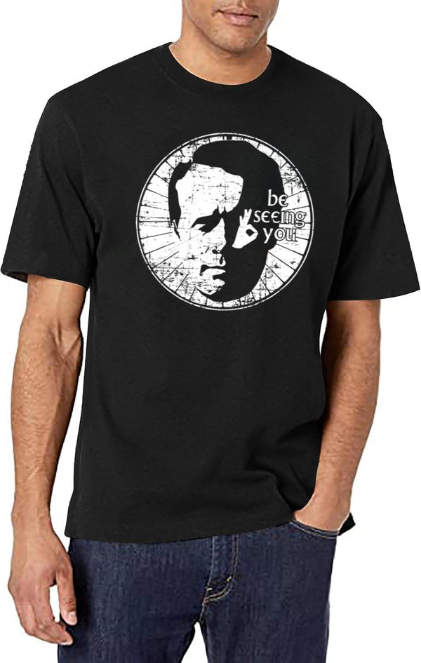 Be Seeing You Ii Black T-Shirt - White
