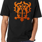 Belmont Family Crest Black T-Shirt - White