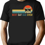 Best Cat Dad Ever Cat Daddy Black T-Shirt - Black