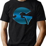 Best-GZA-Logo Black T-Shirt - Green