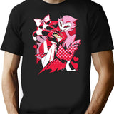 Blitzo x Stolas Helluva Boss Essential Black T-Shirt - Black