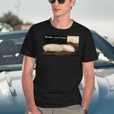 Brother May I Have Some Oats Pig Meme Black T-Shirt - Navy