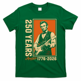 Celebrate 250 Years Of America Abraham Lincoln T-Shirt - Irish Green
