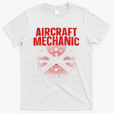 Cool Aircraft Mechanic Art For Women Aviation Mechanic T-Shirt - White