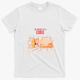 Corgi: Anatomy Of A Corgi Funny Dog Owner Gift T-Shirt - White
