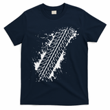 Car Automobile Tire Track Funny Halloween Costume Outfit T-Shirt - Navy