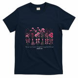 Christian Breast Cancer Awareness Quote T-Shirt - Navy Blue
