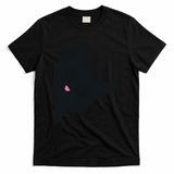 Cute Black Cat Halloween Costume Kitten Adult T-Shirt - Black