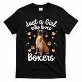Cool Boxer Dog For Girl Women Dog Trainer Boxer Lovers T-Shirt - Black
