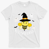 Cute Beekeeper Halloween Costume Funny Bee Pun Beewitched T-Shirt - White