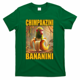 Chimpanzini Bananini Italian Brainrot Meme, Gilrs, T-Shirt - Green