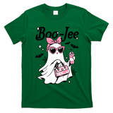 Cute Boo Jee Ghost Halloween Bandana Ghost Coffee T-Shirt - Irish Green