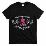 Celebrating With The 50th Birthday Queen T-Shirt - Black