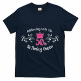 Celebrating With The 50th Birthday Queen T-Shirt - Navy