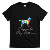 Chesapeake Bay Retriever Tie Dye Rainbow Dog Mom Lover Great Gift T-Shirt - Black