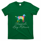 Chesapeake Bay Retriever Tie Dye Rainbow Dog Mom Lover Great Gift T-Shirt - Irish Green