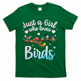 Cool Bird Watcher Art For Women Birding Nerd Birder T-Shirt - Green