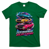Cosmic Cars 2026 Wide Open On Woodward T-Shirt - Irish Green