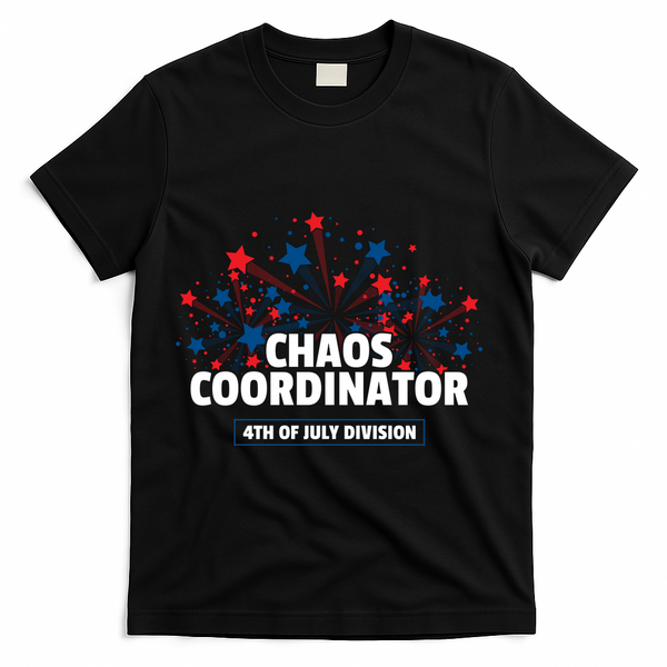Chaos Coordinator 4th Of July Divison Fireworks T-Shirt - Black